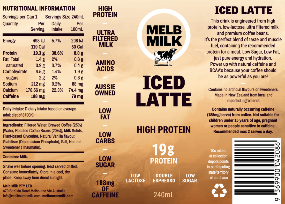 ICED LATTE - 12 Pack